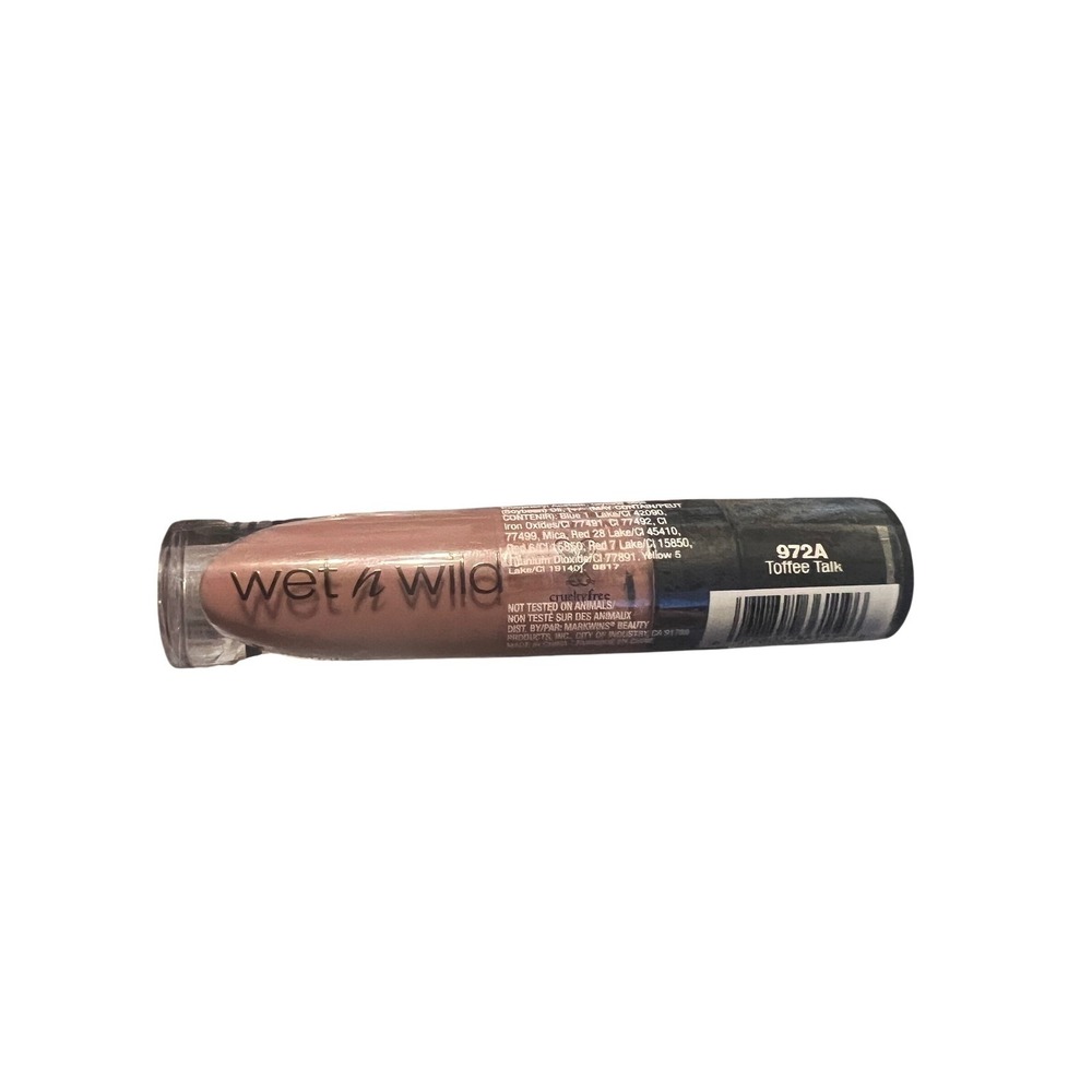 Wet n Wild Megalast Liquid‎ Catsuit Matte Lipstick 972A Toffee Talk Nude Brown